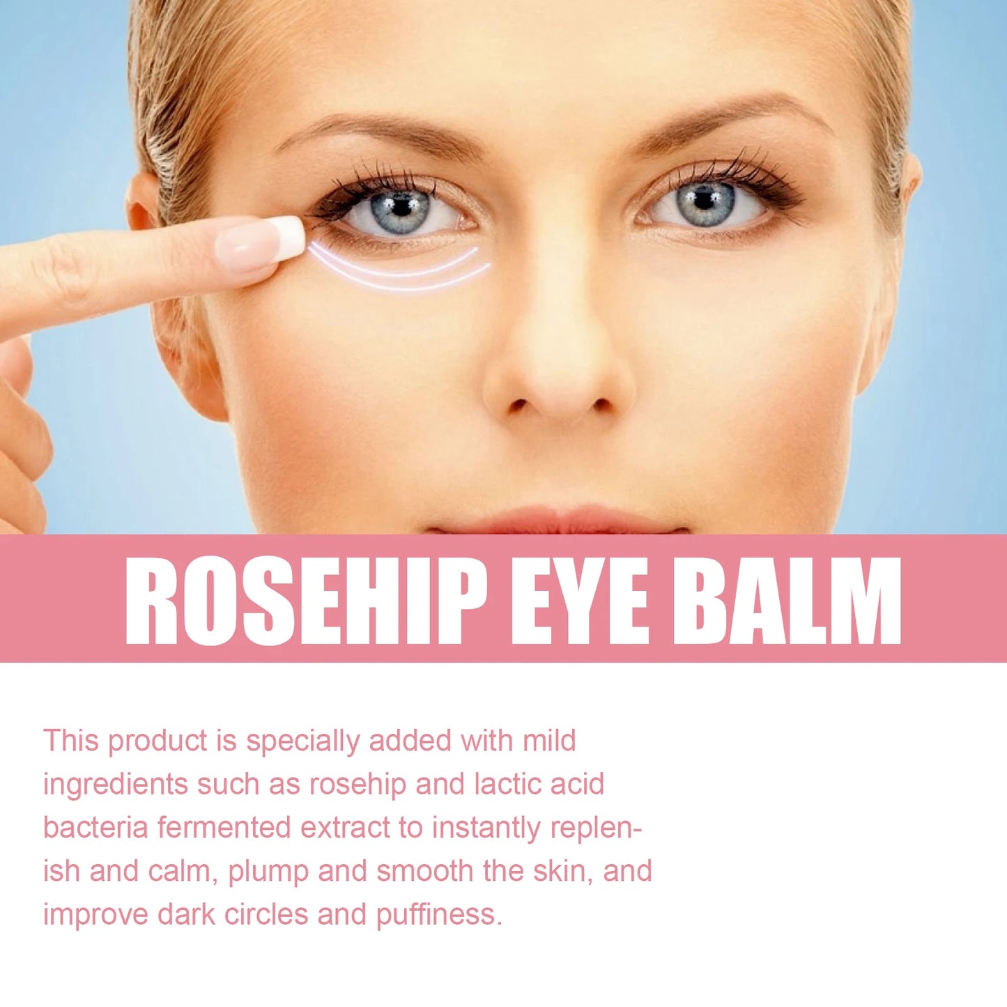 Brightening Eye Balm Glowing Repair Under Eye Stick Instant Wrinkle Eye Bags Dark Circles Puffiness Removal Skin Care Cream