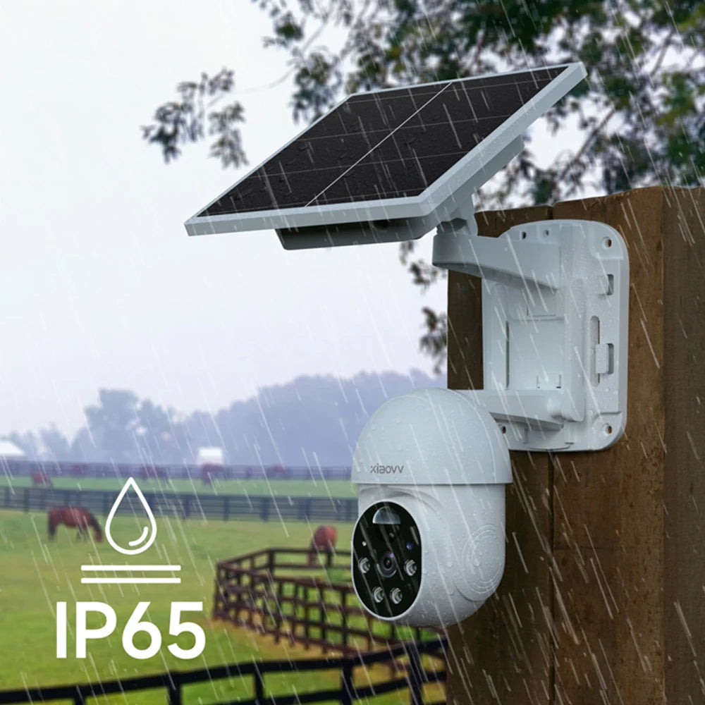 WiFi 1080P Wireless Outdoor Solar Camera IP65 Waterproof PIR Human Detection IP Security CCTV Camera