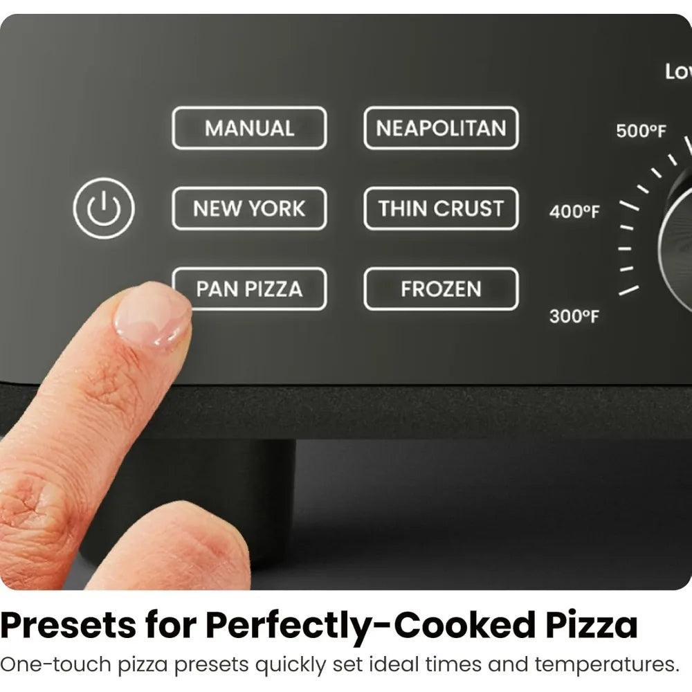 Indoor Pizza Oven - Makes 12 Inch Pizzas in Minutes, Heats up to 800°F - Countertop Electric Pizza Maker
