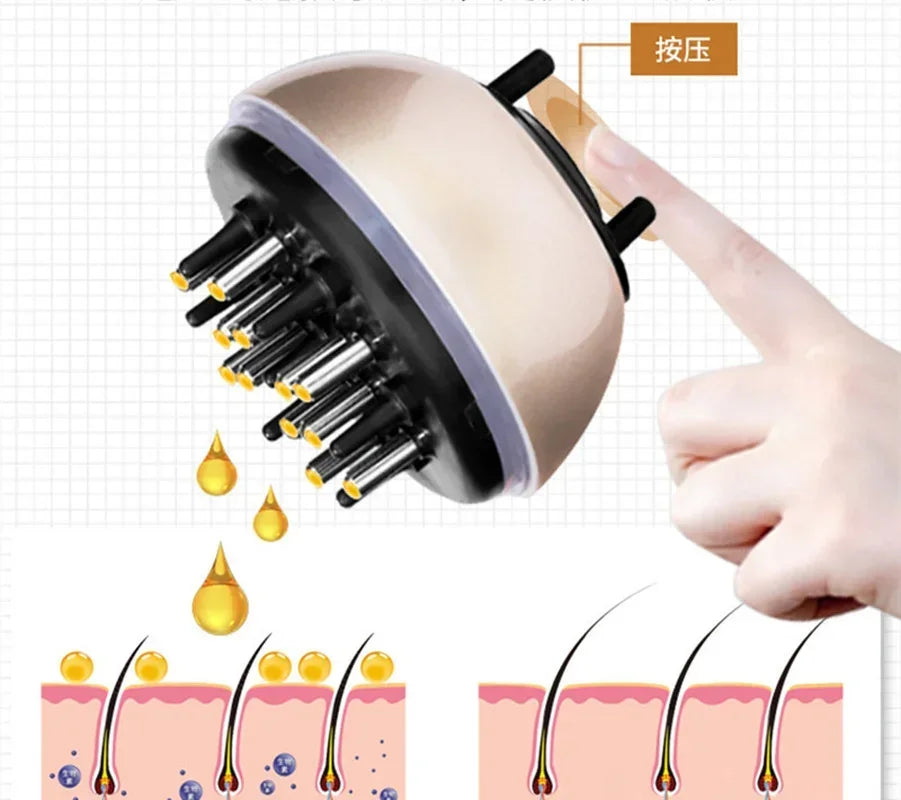 Scalp Applicator Liquid Comb for Hair Scalp Treatment Essential Oil Liquid Guiding Comb Hair Growth Serum Oil Apply Hair Care