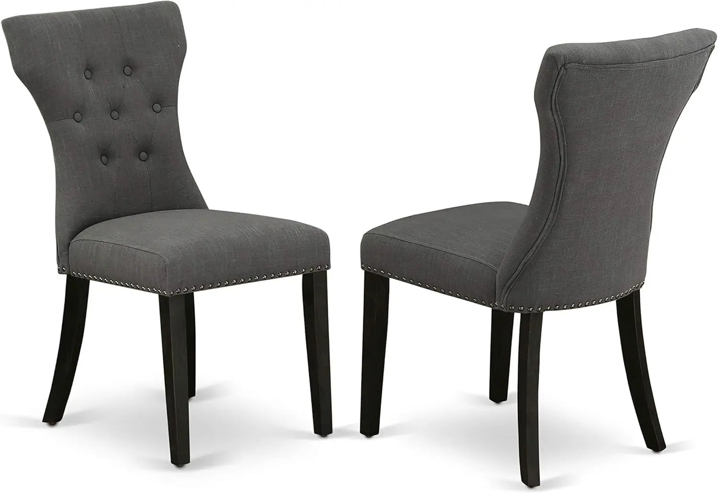 9 Piece Dining Set Includes a Rectangle Wooden Table and 8 Upholstered Chairs