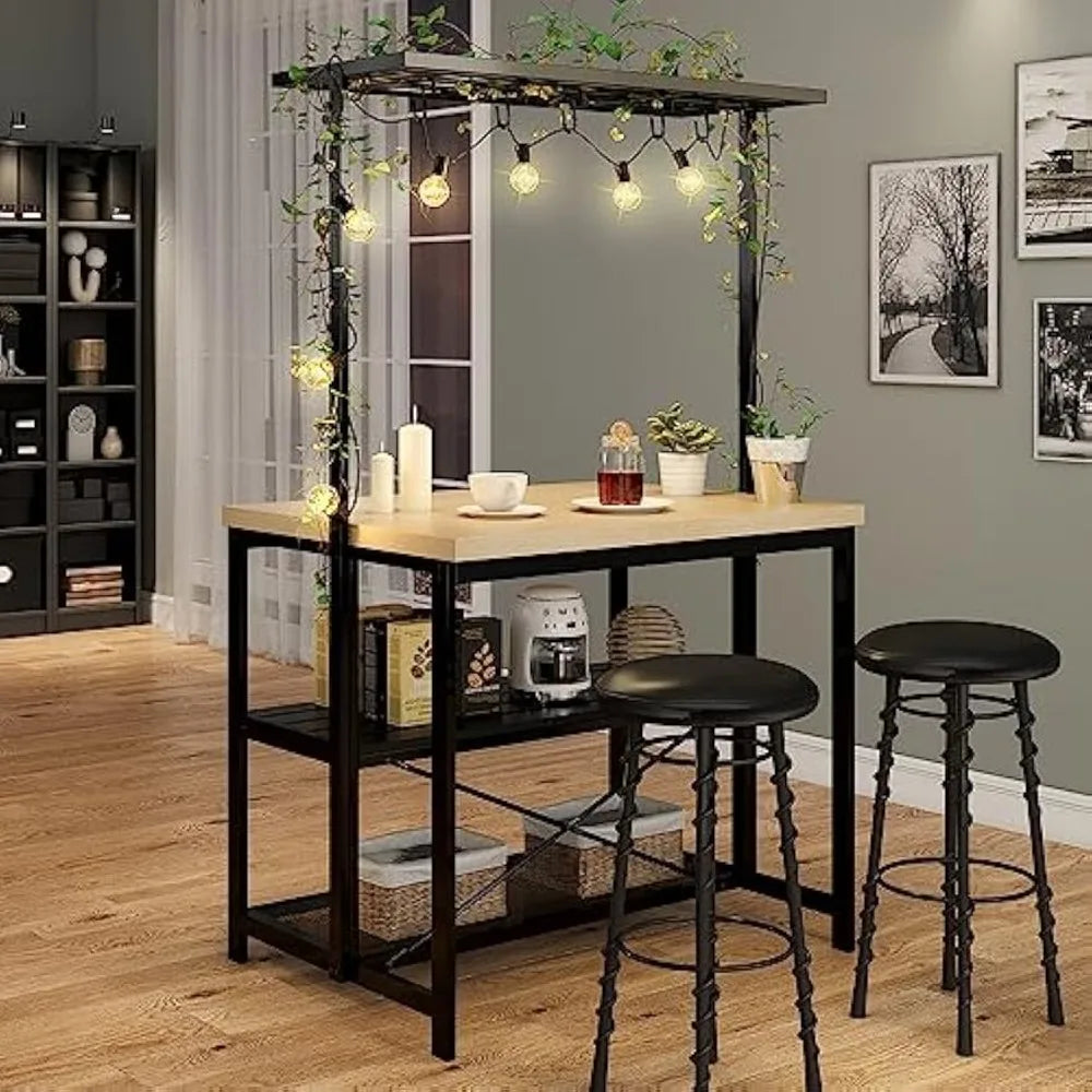 42'' Large Kitchen Island Bakers Rack Microwave Oven Stand Shelf with 3 Tier Storage,