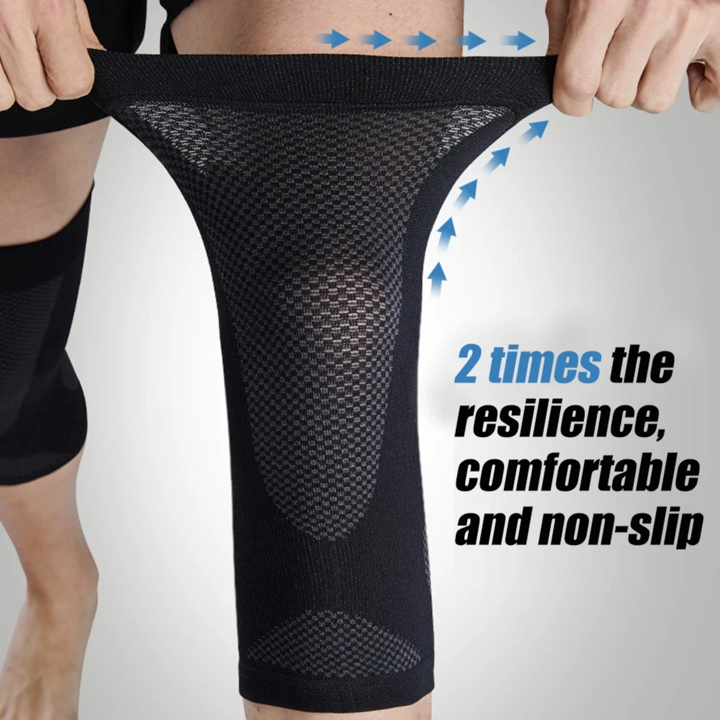 1Pair Ultra Thin Knee Support Brace Sports Pads Gym Running Knee Protection