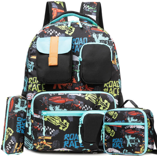 3PCS Backpacks For Boys School Backpacks For Elementary Students Ages 8-10