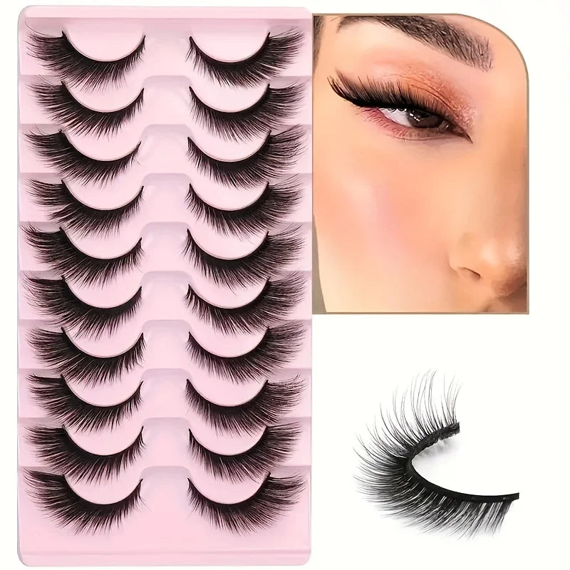 3 boxes of 30 pairs of fox eye eyelashes, natural looking cat eye eyelashes,