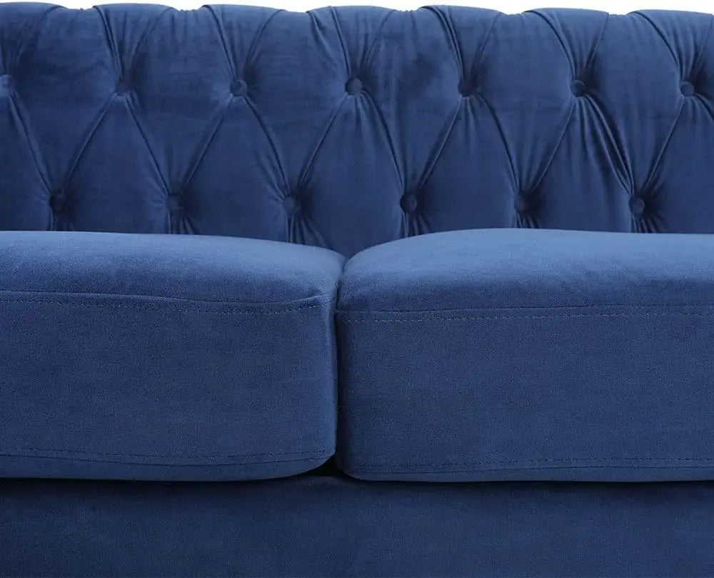Velvet Sofa, Large Sofa Classic Tufted Chesterfield Settee