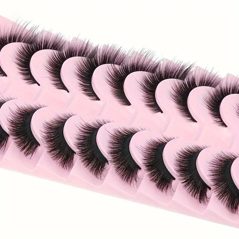 3 boxes of 30 pairs of fox eye eyelashes, natural looking cat eye eyelashes,
