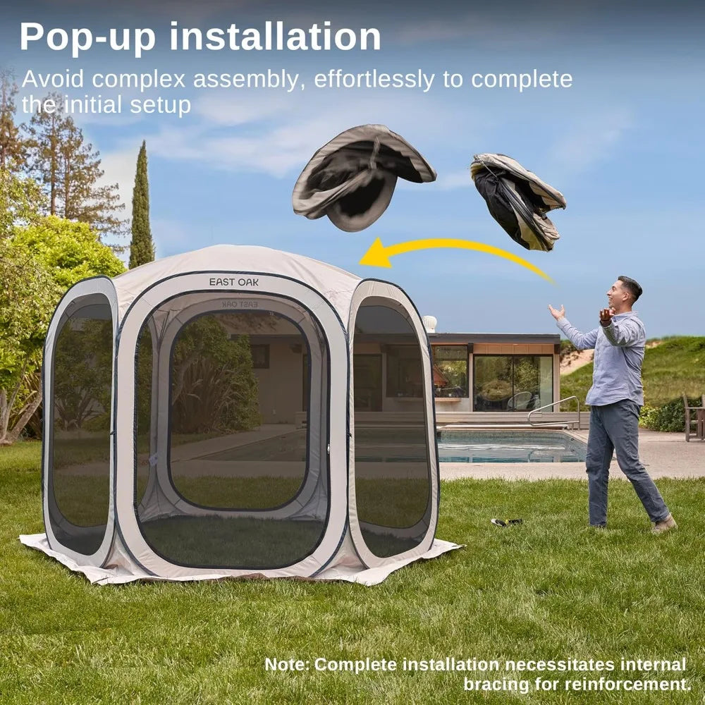 Screen House Tent Pop-Up, Portable Screen Room Canopy Instant Screen 10 x 10