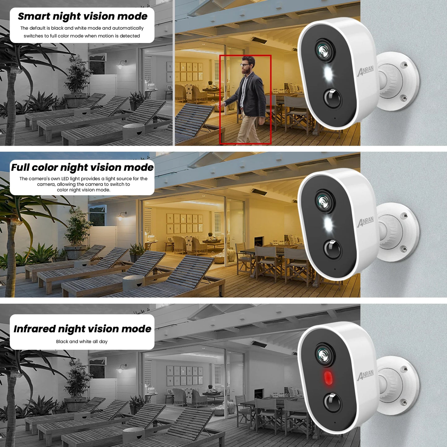 2K Rechargeable Battery Camera Wireless Home Surveillance Security Cameras app