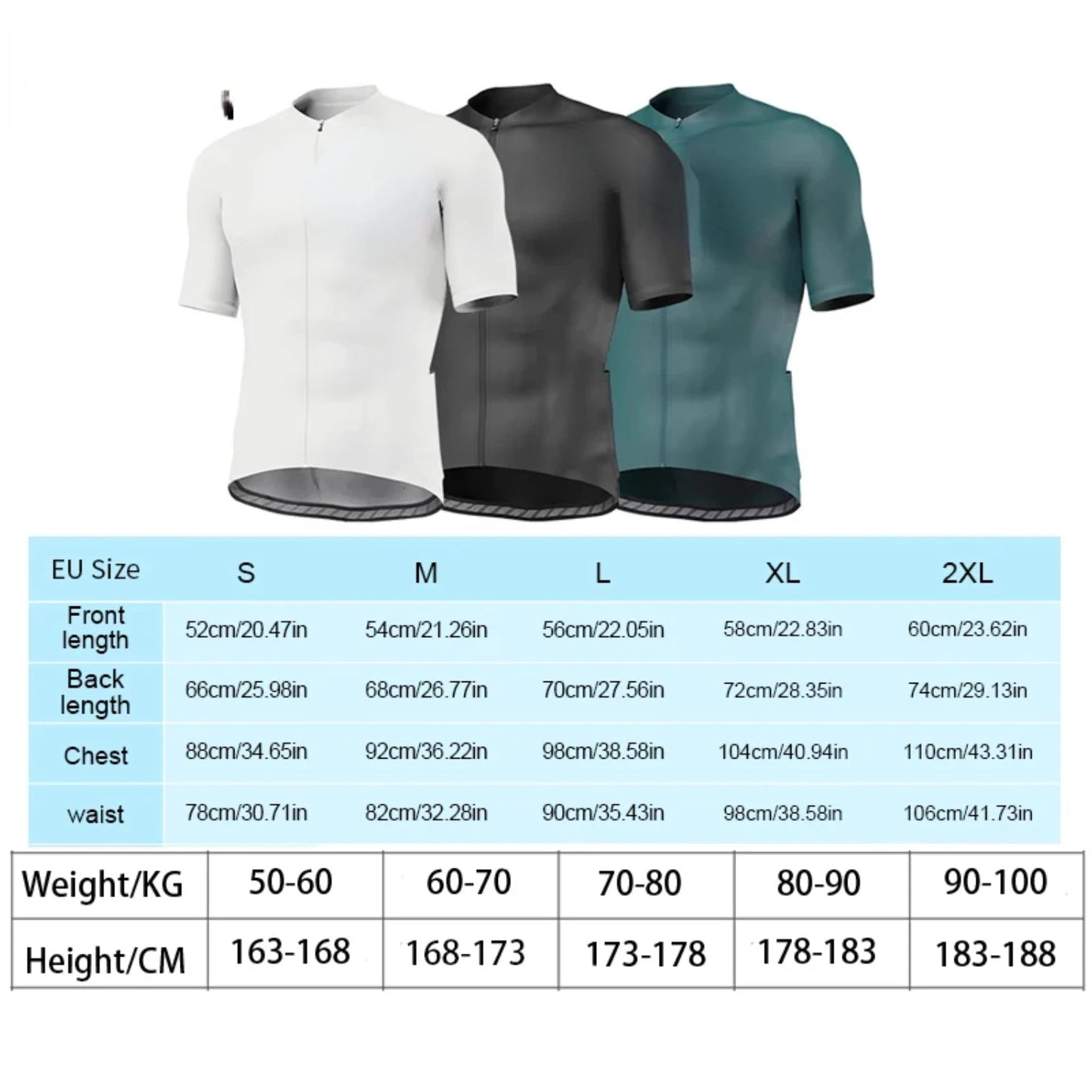 Men's Cycling Jersey Short Sleeve Full Zipper  Biking Shirts