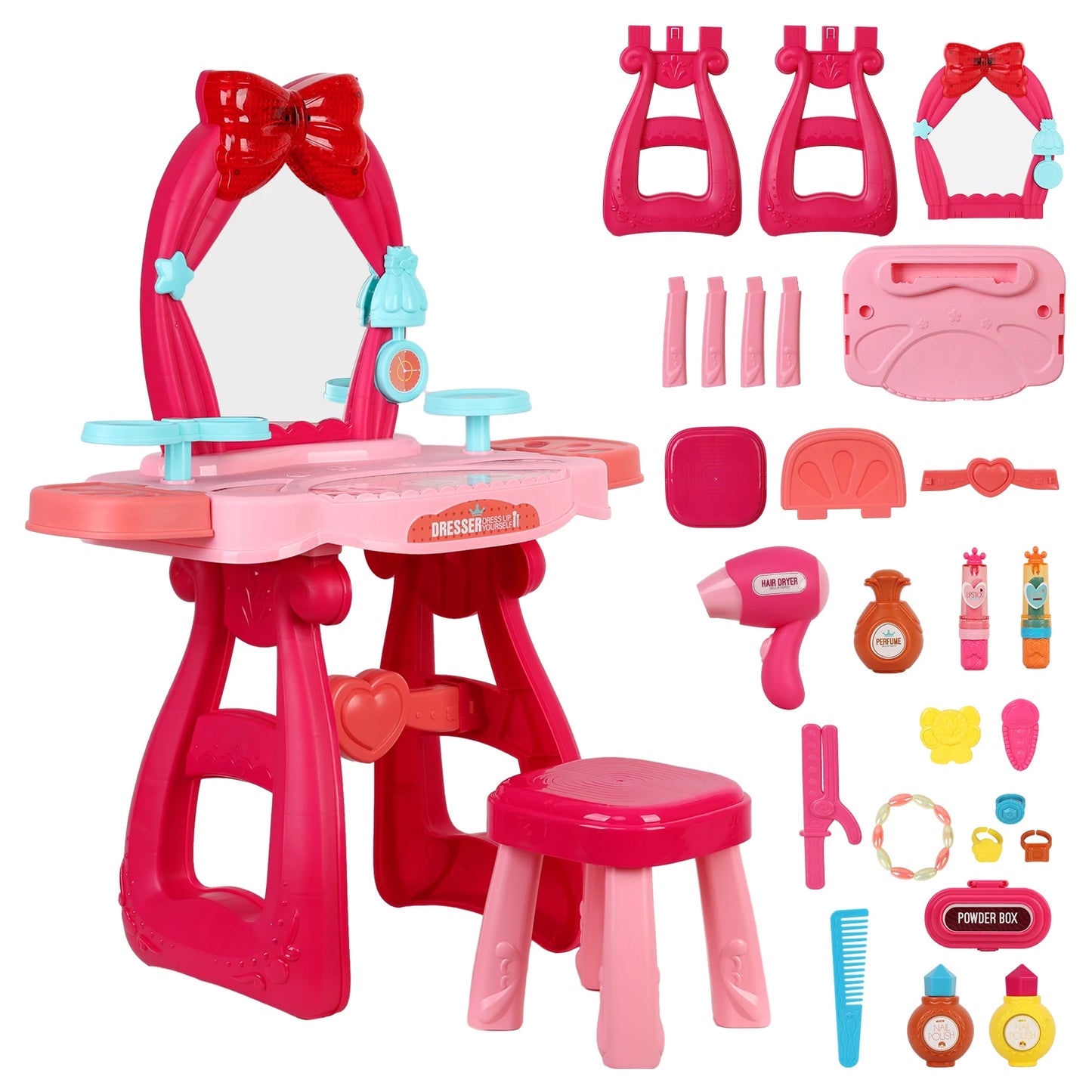 Children's music 36pcs home makeup table