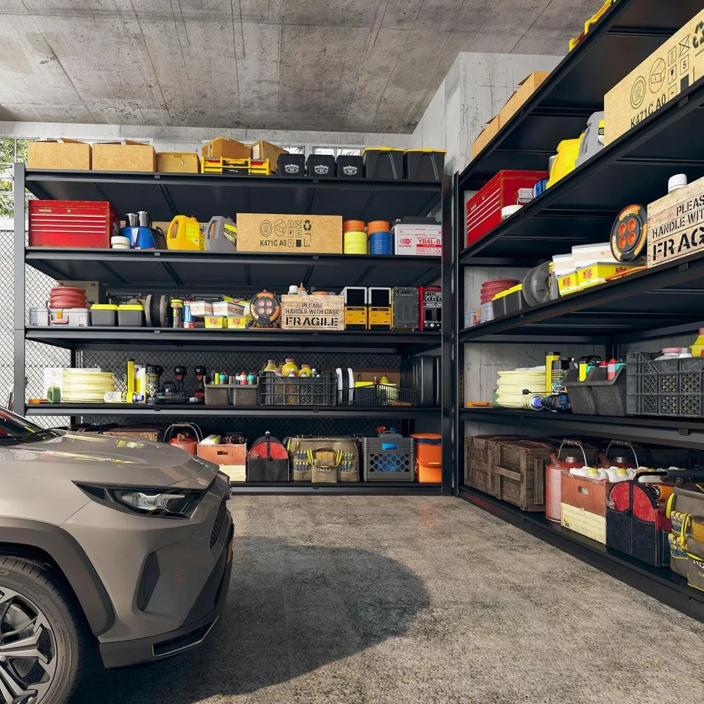 60" W Garage Shelving 3000LBS Heavy Duty Storage Shelves, Adjustable