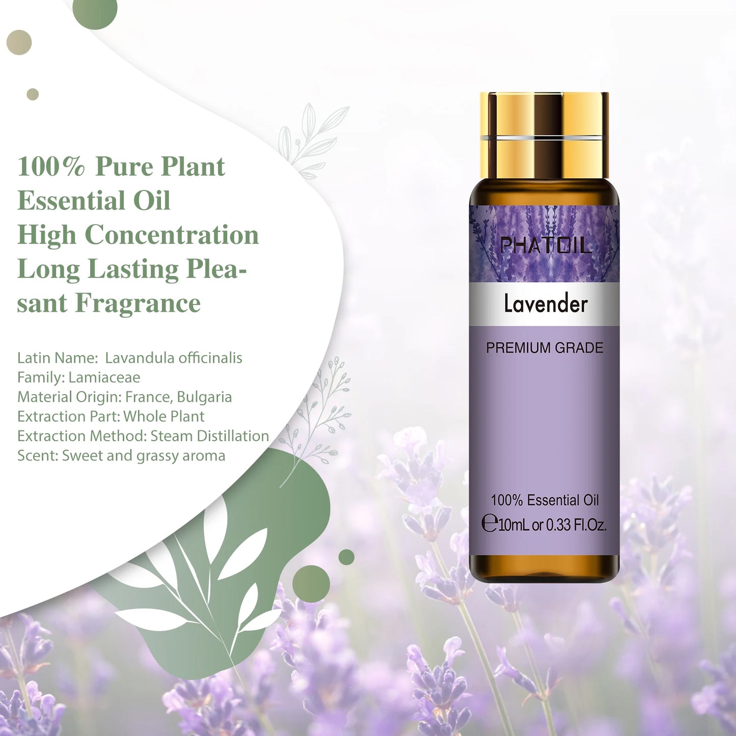 9pcs 10ml Diffuser Aroma Oil Pure Natural Essential Oils Gift Set Kit Rose Lavender Jasmine Eucalyptus Vanilla Mint