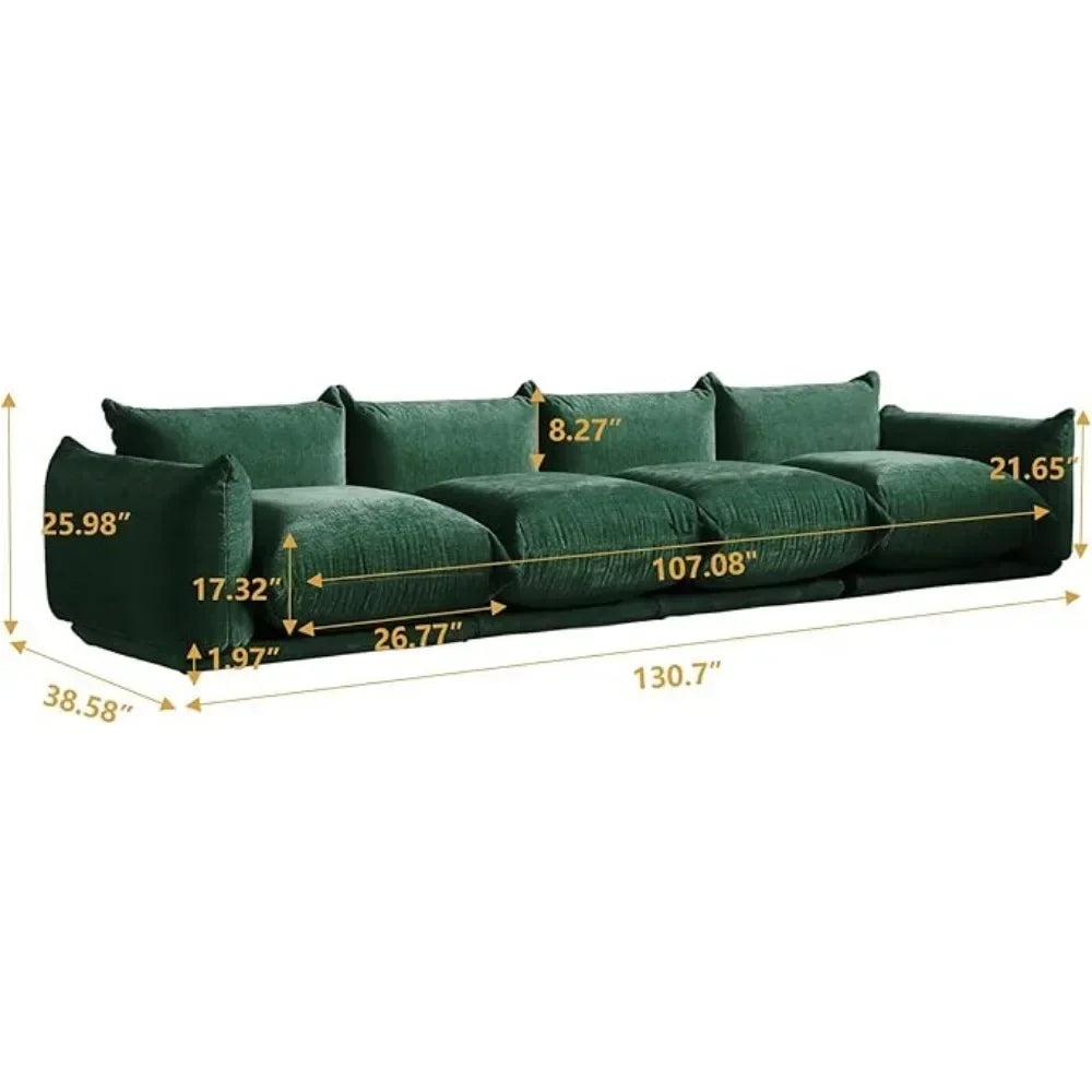 Modular Sectional Sofa,104inch Minimalist Sofa Sets for home or Office House