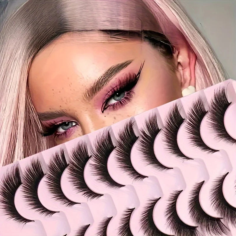 3 boxes of 30 pairs of fox eye eyelashes, natural looking cat eye eyelashes,