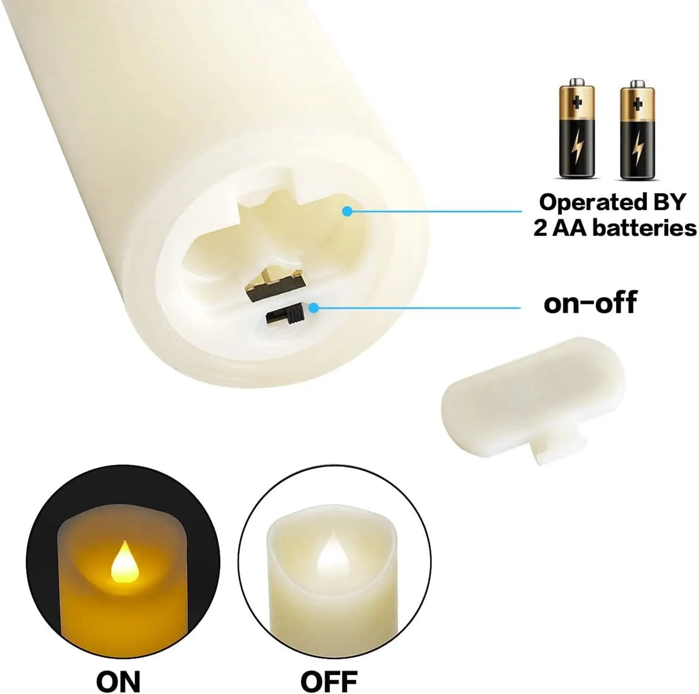 LED Candles Flameless Candles Set of 9 Real Wax Pillar Flickering Battery Candles With 10 key Remote Control Timer 300 Hours
