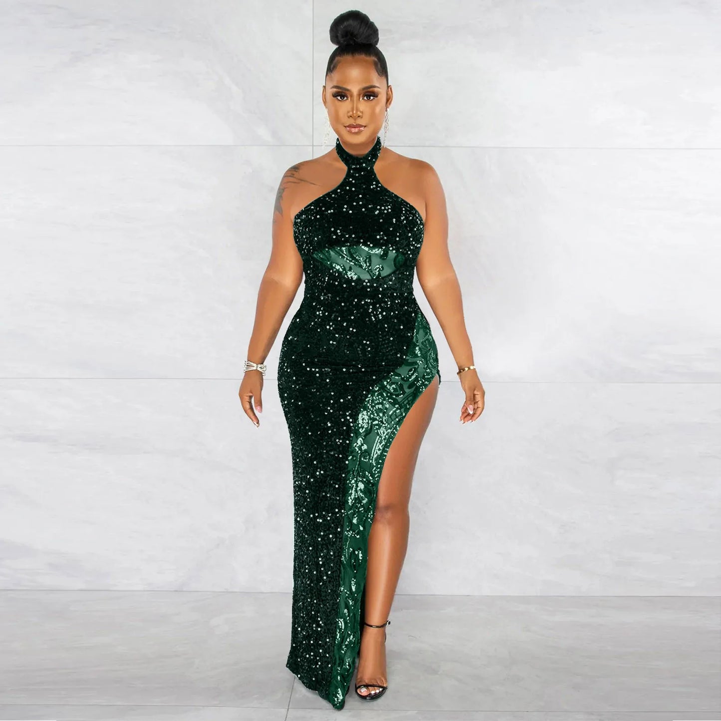 Plus Size Dresses For Curvy Women Glitter Sparkly Sequin