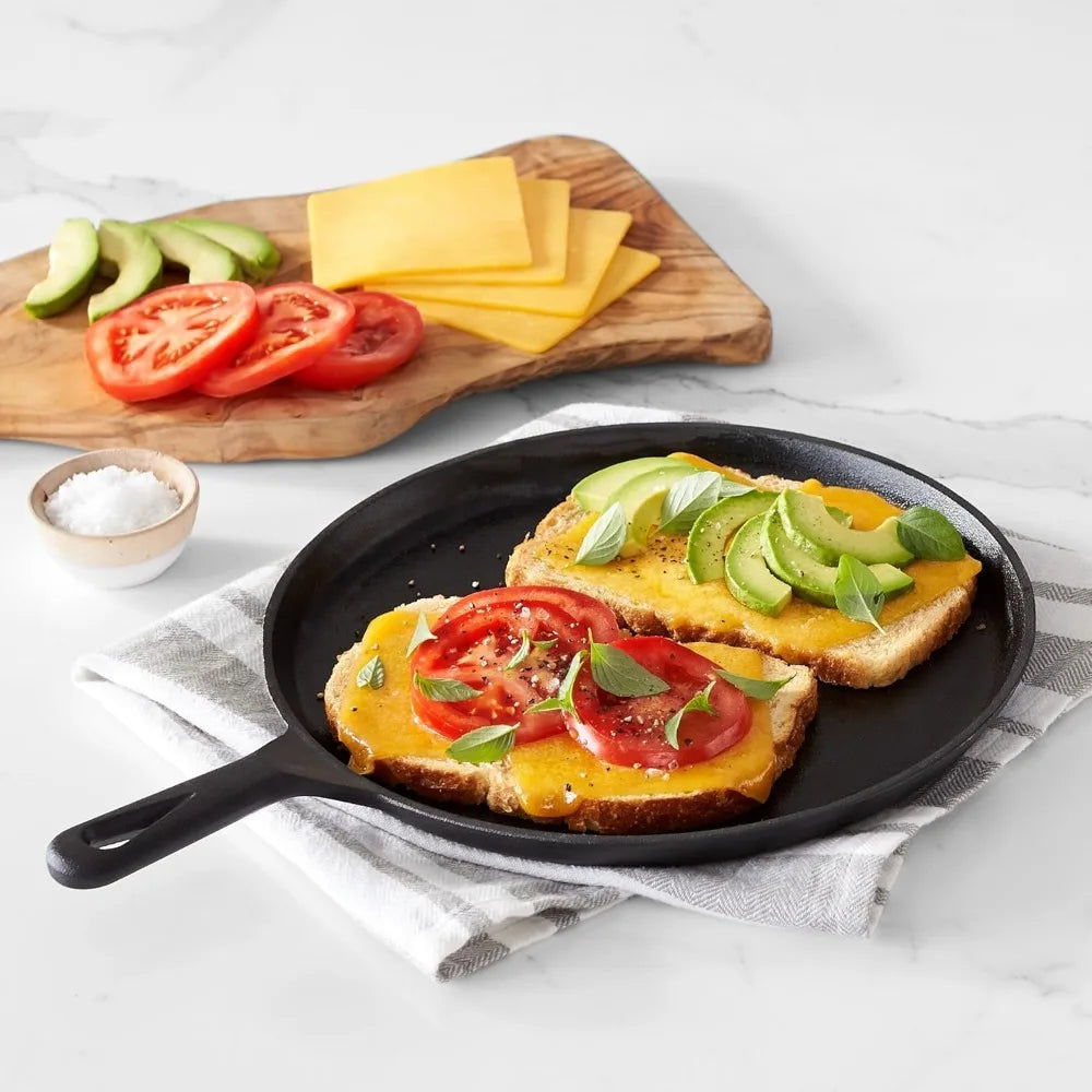 Pre-Seasoned Cast Iron 5-Piece Kitchen Cookware Set,