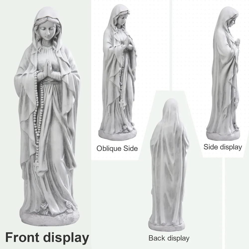 Virgin Mary Praying Statue 29.9 Inch Tall Outdoor Garden Religious Decorations Statue