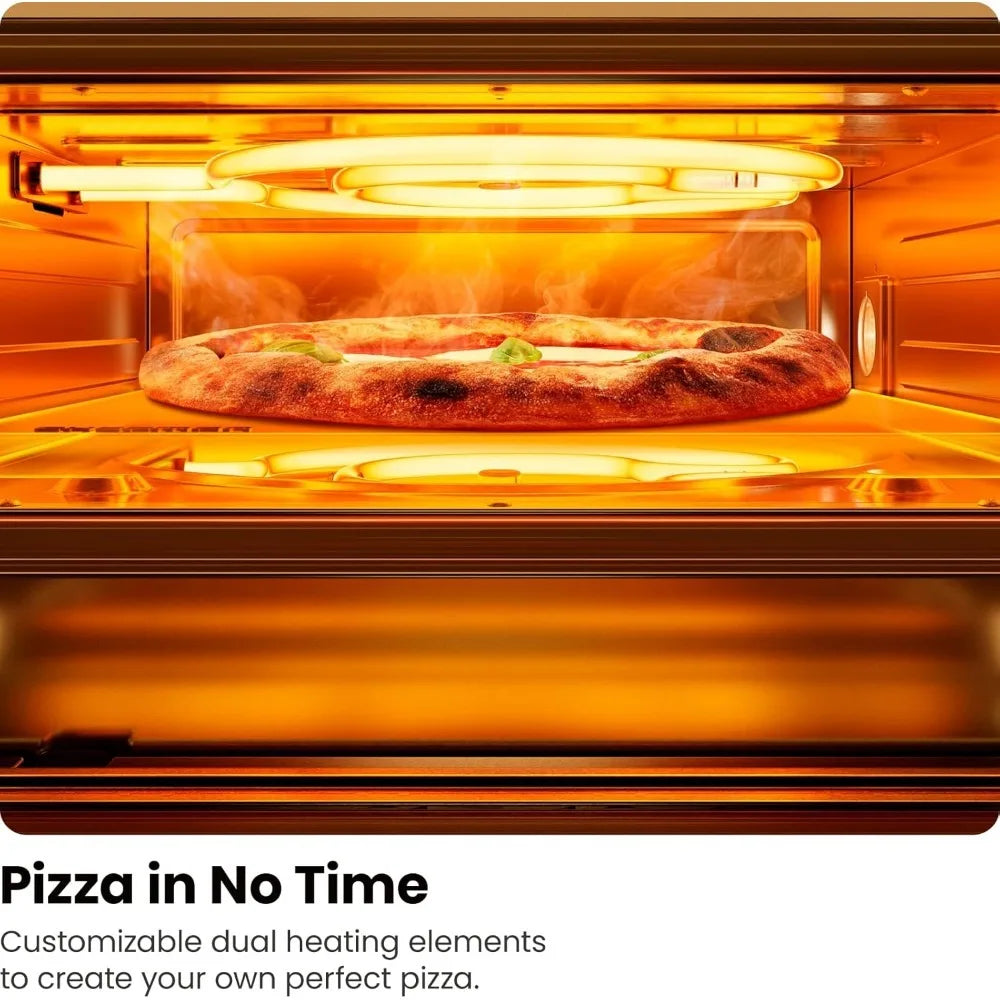 Indoor Pizza Oven - Makes 12 Inch Pizzas in Minutes, Heats up to 800°F - Countertop Electric Pizza Maker