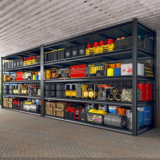 60" W Garage Shelving 3000LBS Heavy Duty Storage Shelves, Adjustable