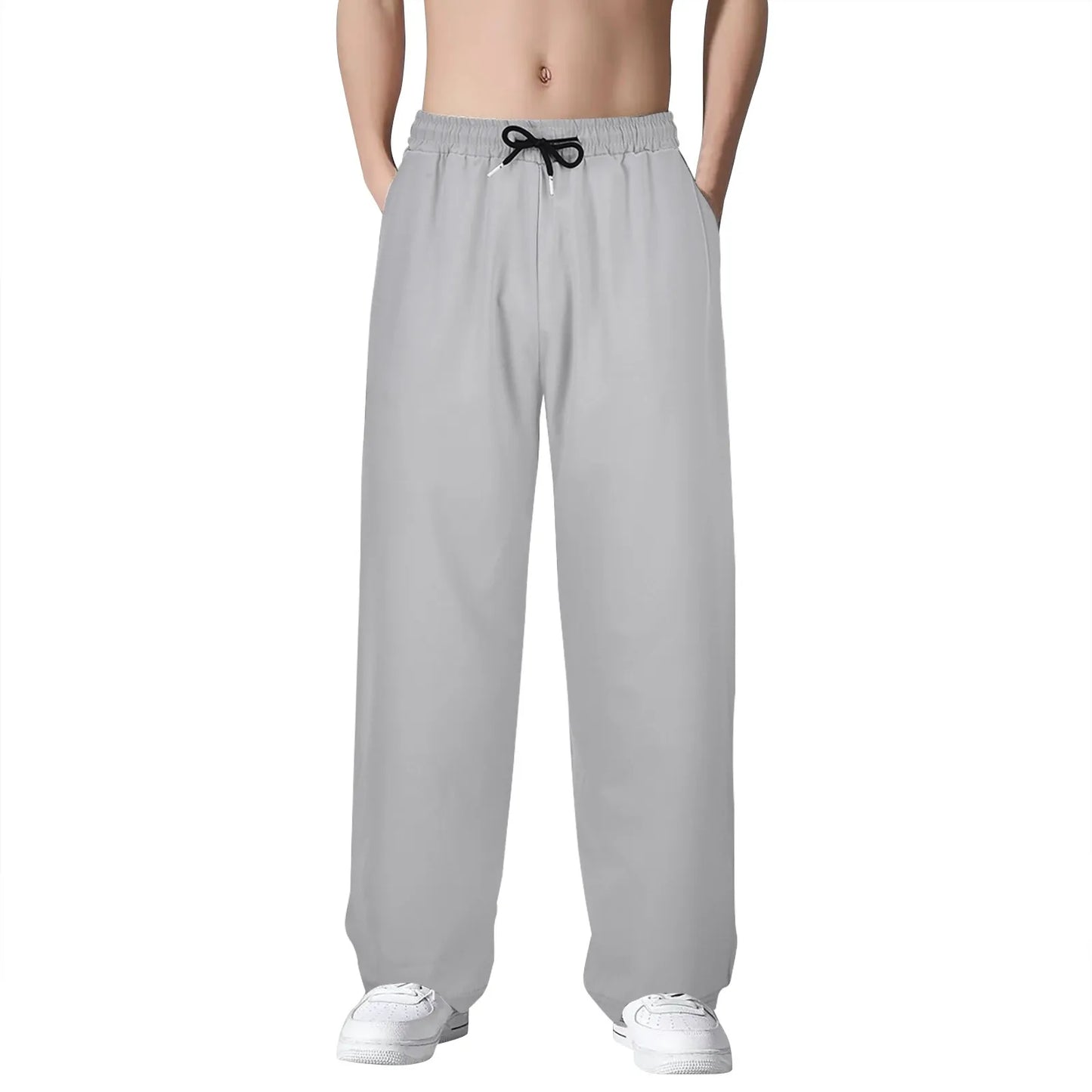 Wide Leg Sweatpants Baggy Men Straight Wide Leg Pants Streetwear