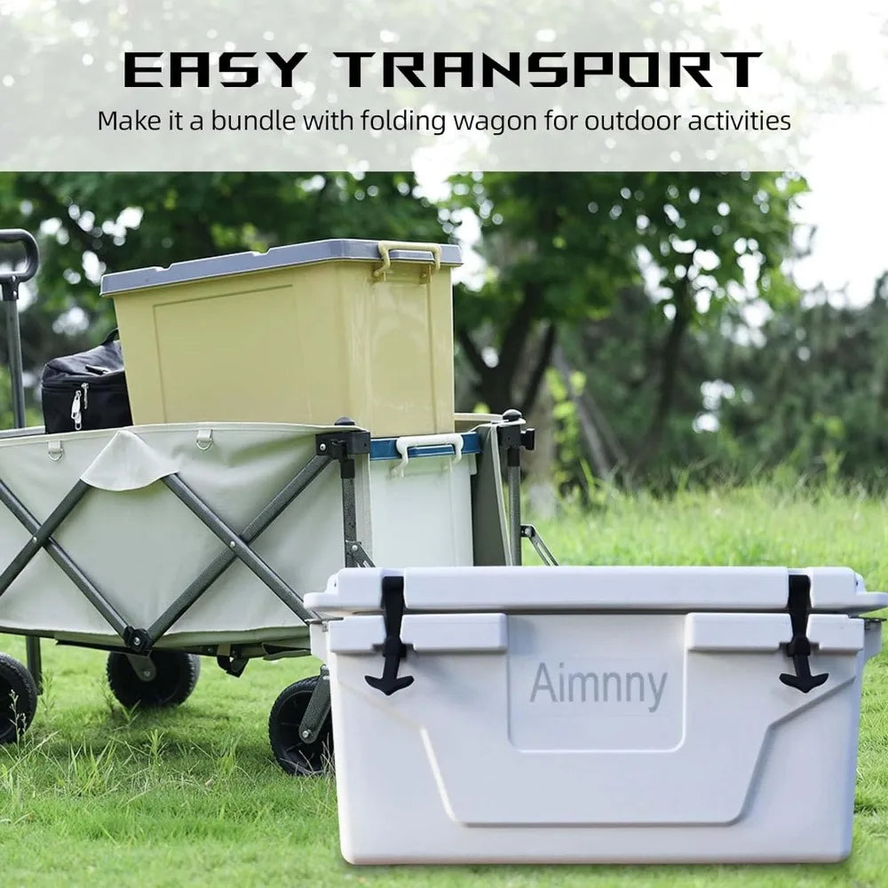 Portable Cooler Box 65QT, Extra Large Capacity Insulated Ice Chest