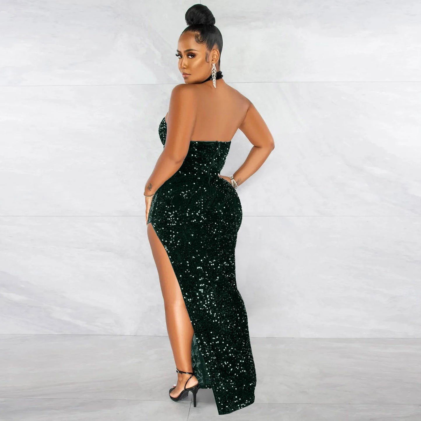 Plus Size Dresses For Curvy Women Glitter Sparkly Sequin