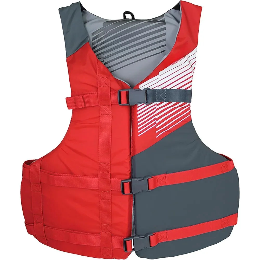 Adult Life Vest Pack of 4 Lightweight, High Mobility, Reduce Back Interference