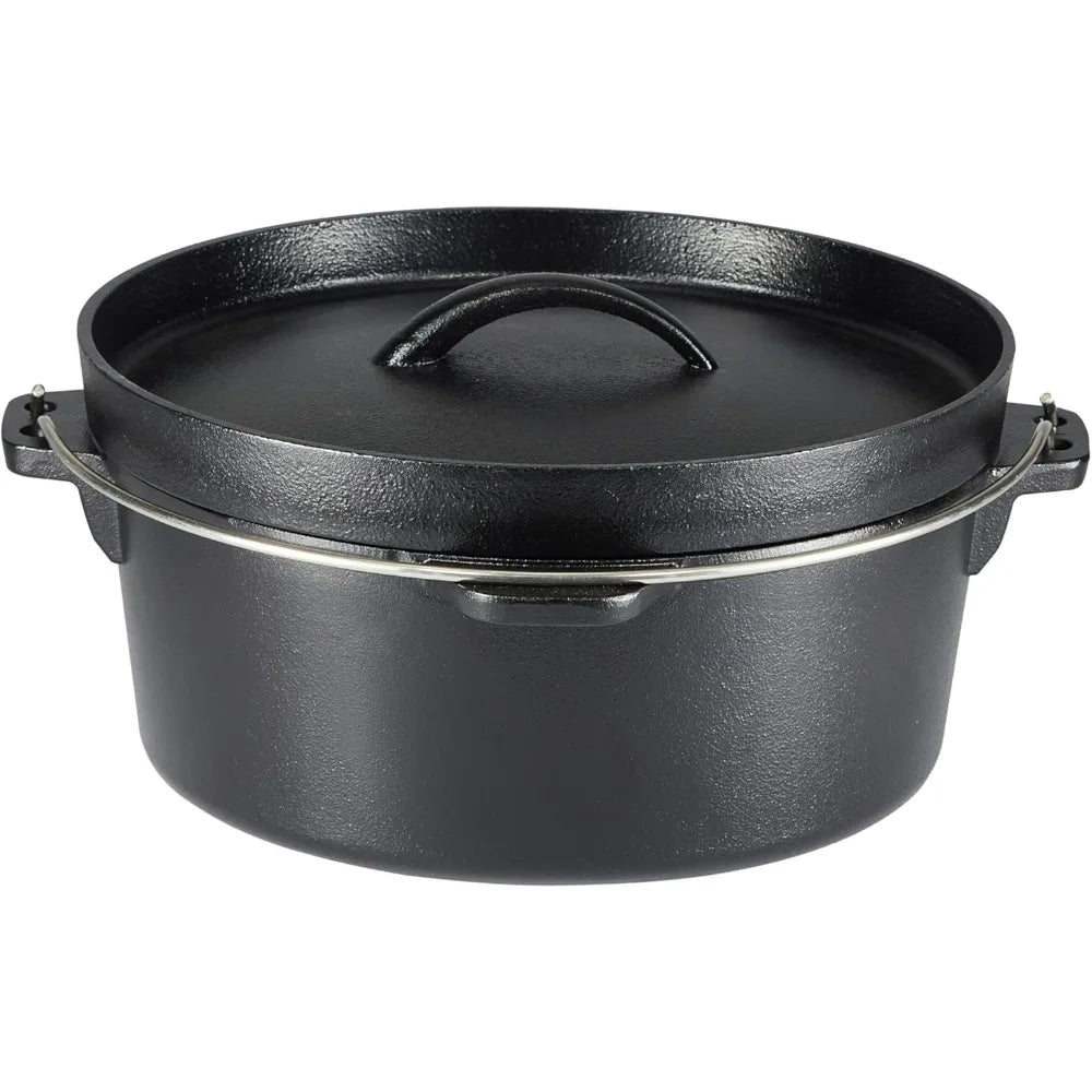 Pre-Seasoned Cast Iron 5-Piece Kitchen Cookware Set,