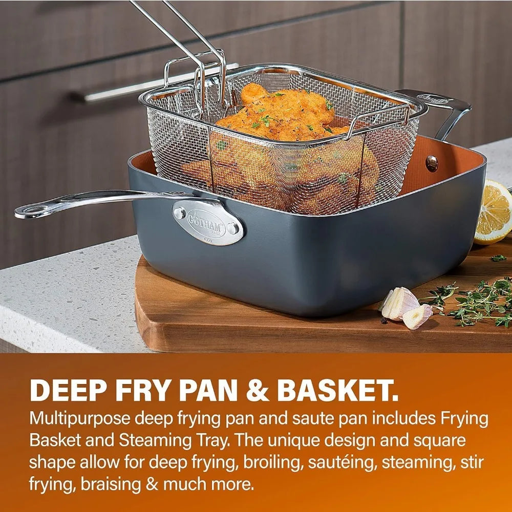 20 Pc Pots and Pans Set, Bakeware Set, Ceramic Cookware Set for Kitchen, Long Lasting Non Stick Pots