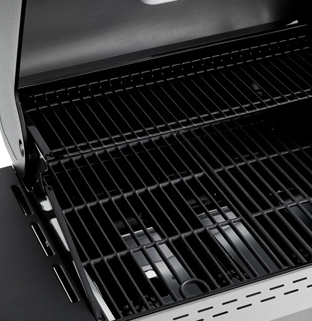 Freestanding Gas Grill with Side Burner, 6 Burner (66,000 BTU) BBQ Grills
