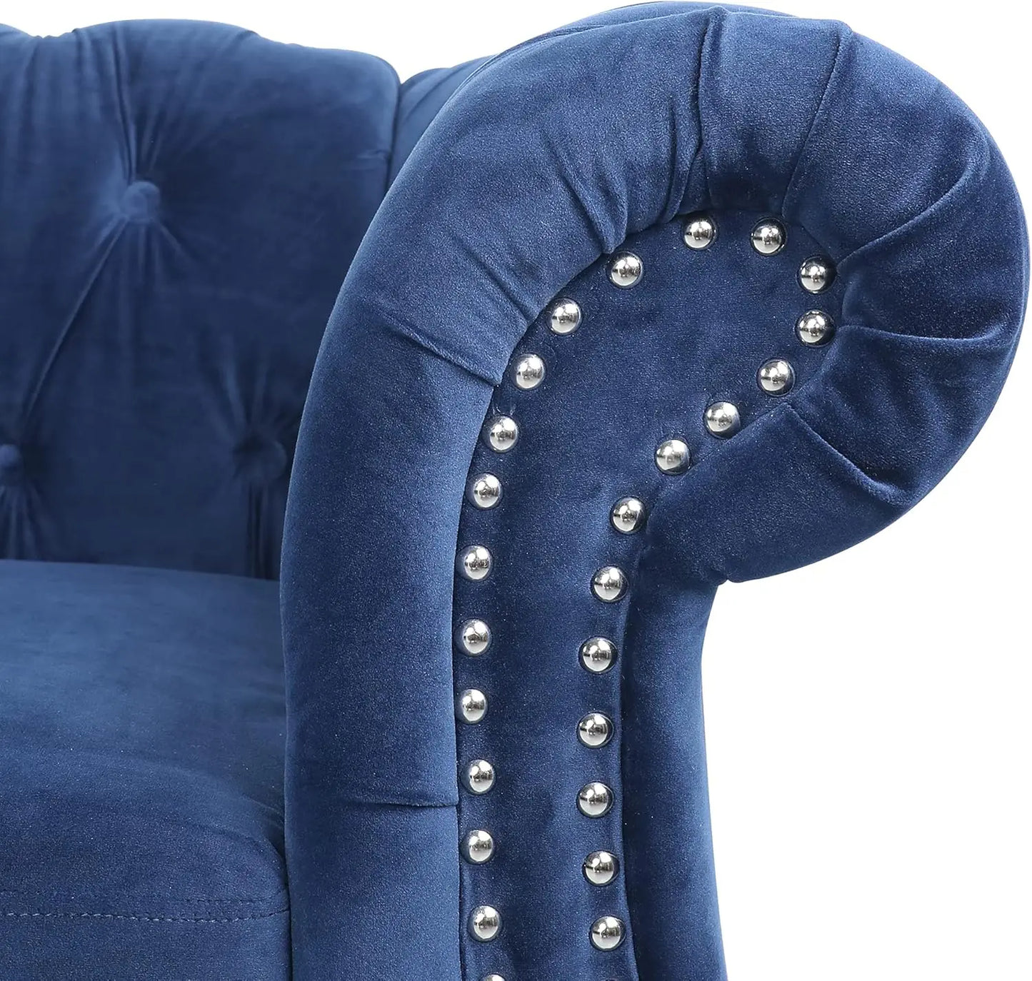 Velvet Sofa, Large Sofa Classic Tufted Chesterfield Settee