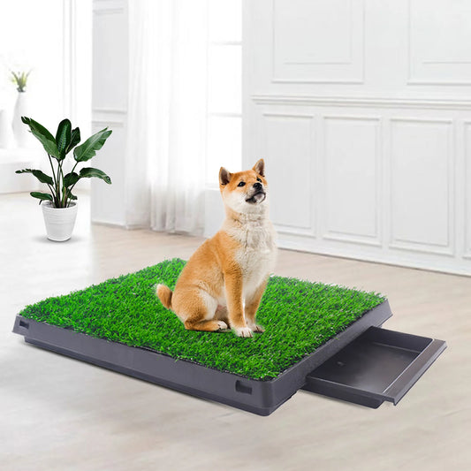 2PCS Realistic Artificial Grass Rug for Pet Potty Training,