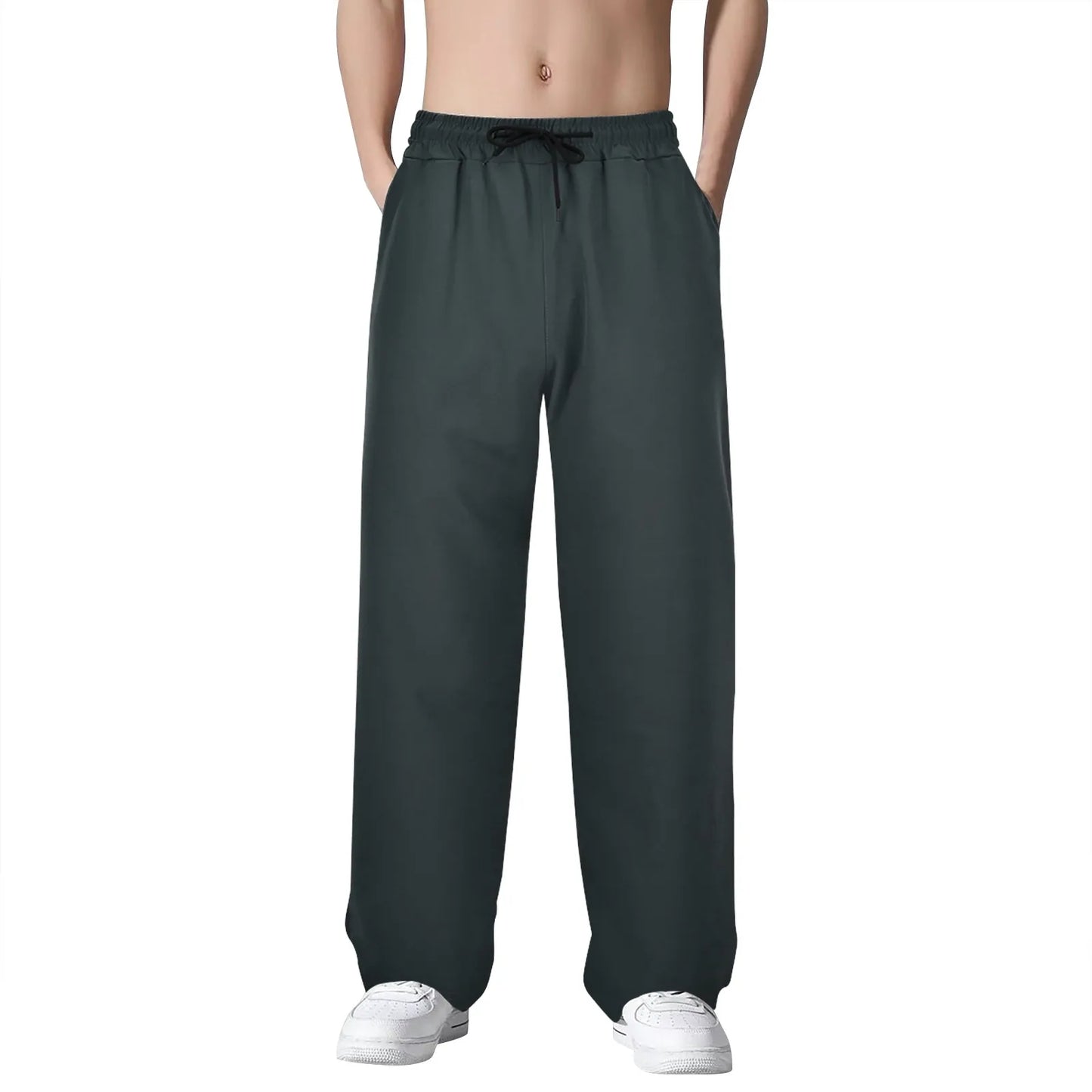Wide Leg Sweatpants Baggy Men Straight Wide Leg Pants Streetwear