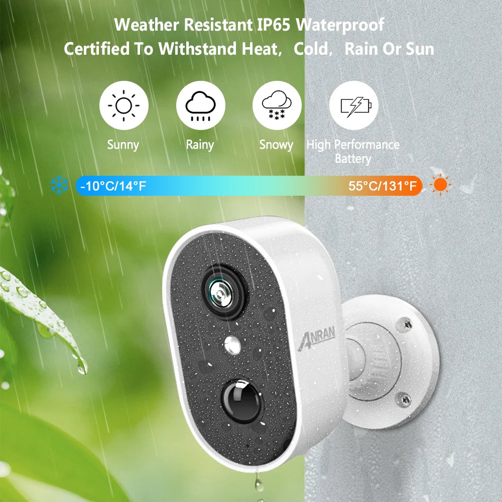 2K Rechargeable Battery Camera Wireless Home Surveillance Security Cameras app