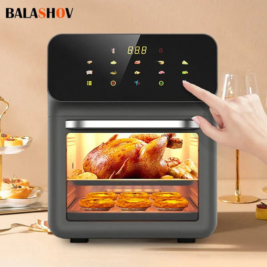 12L Electric Air Fryer Large Capacity Multi-function Convection Oven Deep Fryer 1300W