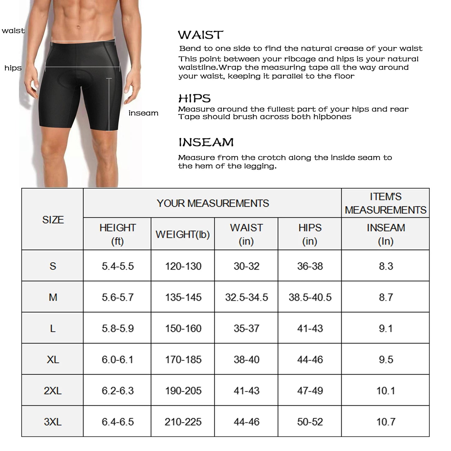 Men Cycling Shorts Added  Pad Shockproof Biking