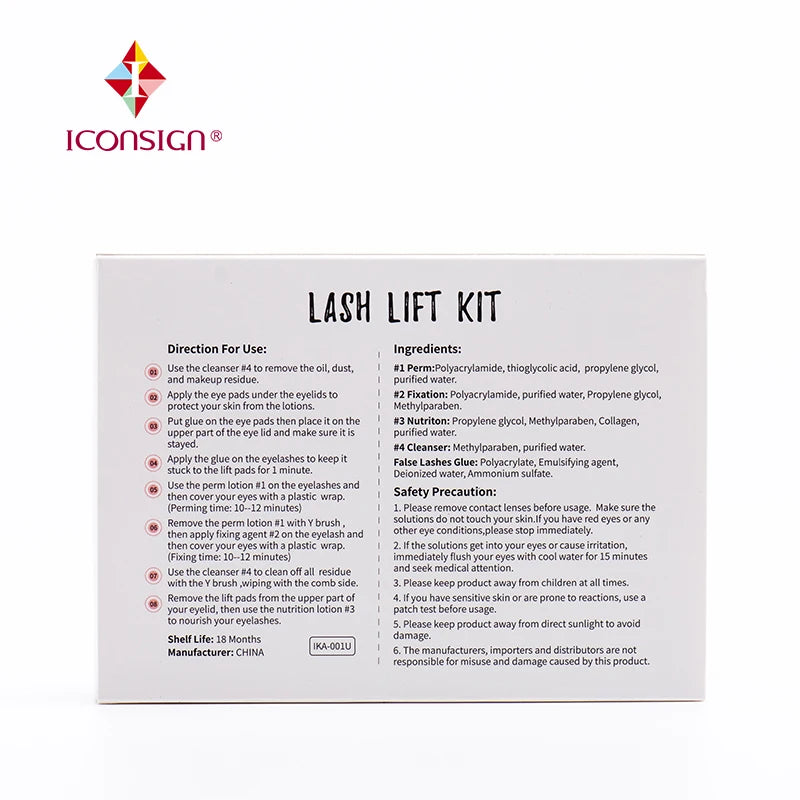 Lash Lift Kit ICONSIGN Eyelash Perming Kit Eyelash Perm Eyelash Enhancer Serum Eye Lash Make Up