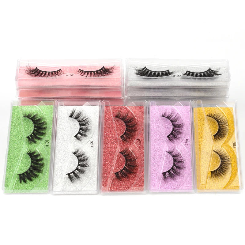 Mink Eyelashes 10/30/50/100pcs 3d Natural false Eyelashes