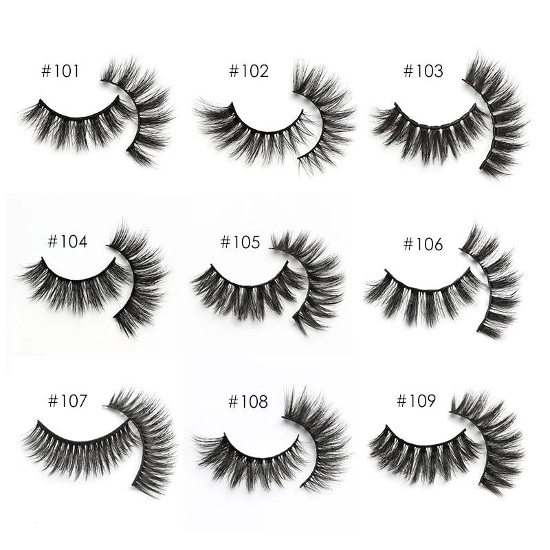 Mink Eyelashes 10/30/50/100pcs 3d Natural false Eyelashes