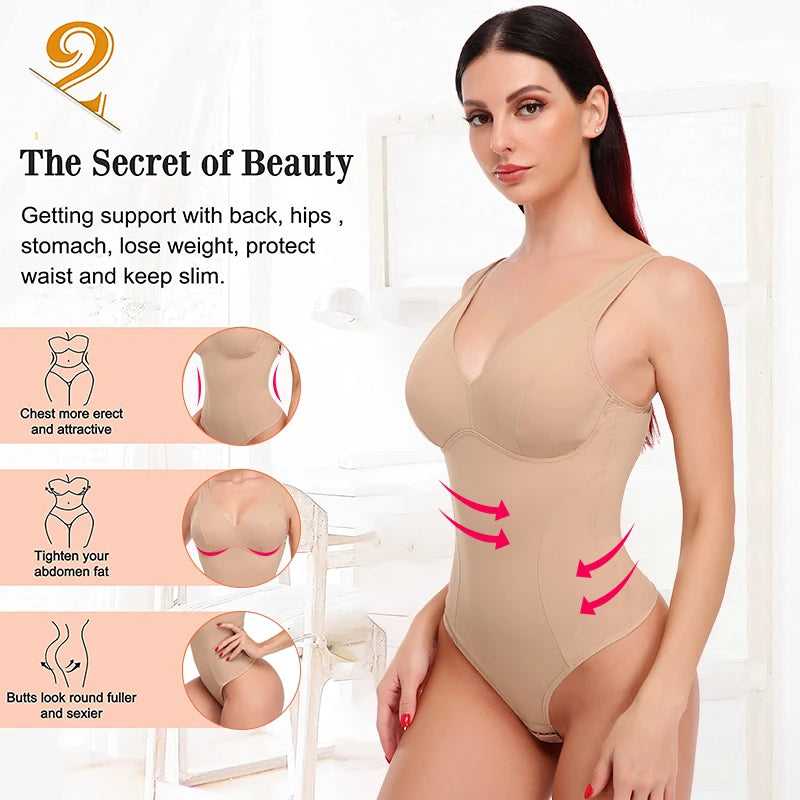 Women's Slimming Underwear Bodysuit Body Shaper Waist Trainer Corset