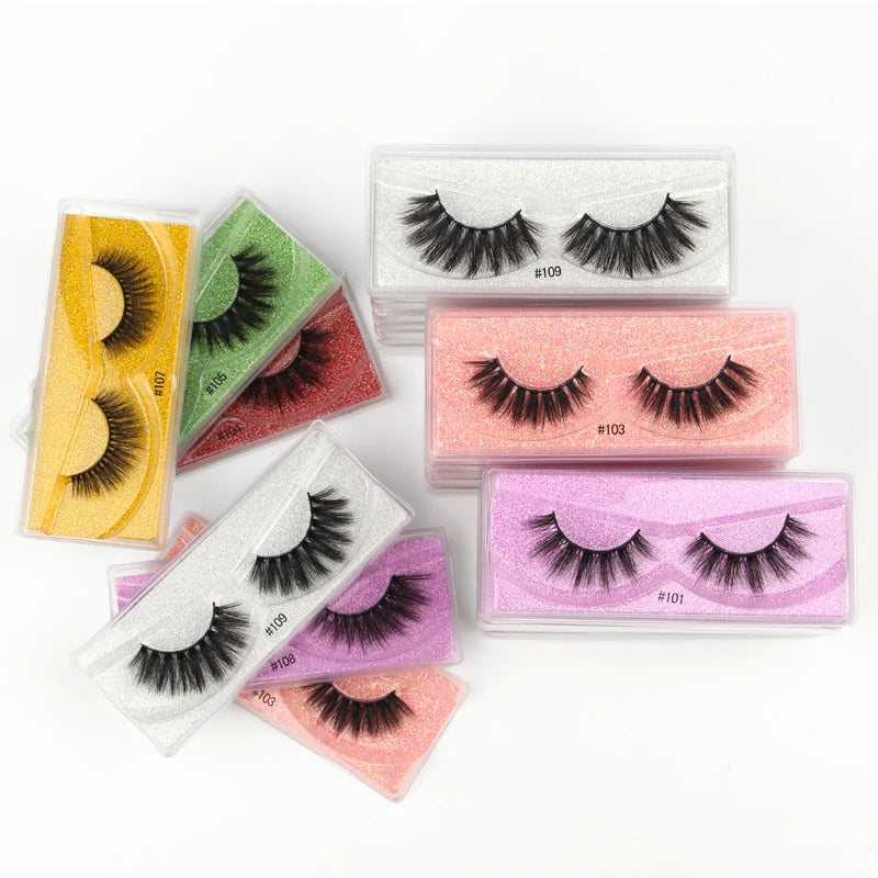 Mink Eyelashes 10/30/50/100pcs 3d Natural false Eyelashes