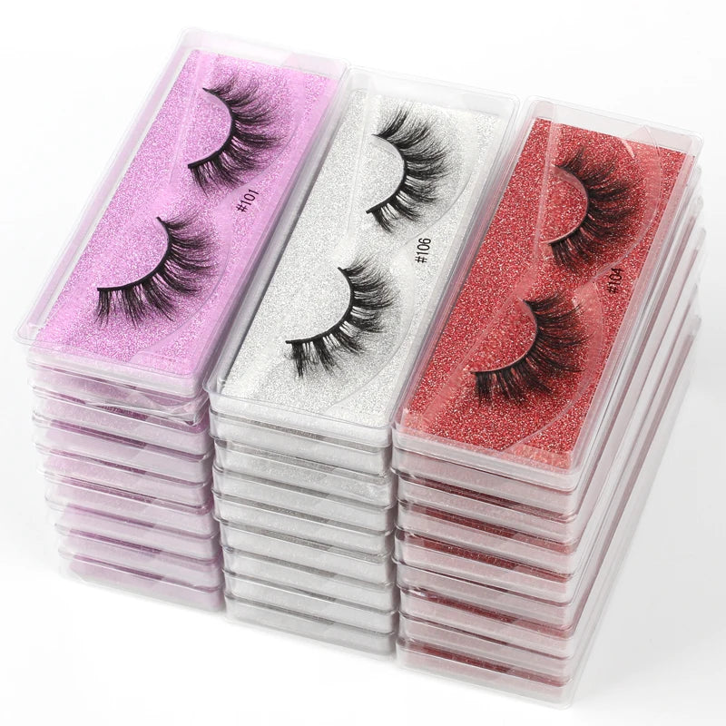 Mink Eyelashes 10/30/50/100pcs 3d Natural false Eyelashes