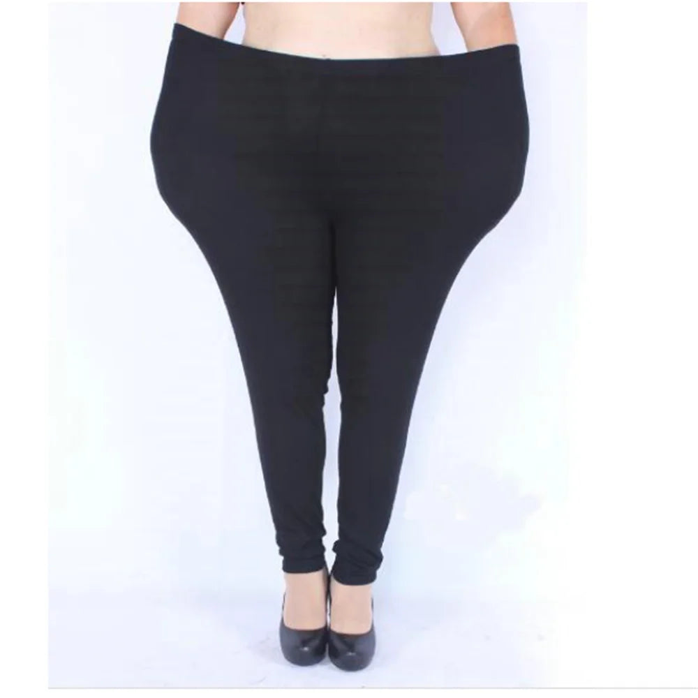 Autumn Winter XXXL 5XL Fat Elastic Cotton Thicken Soft 2colors Women Leggings