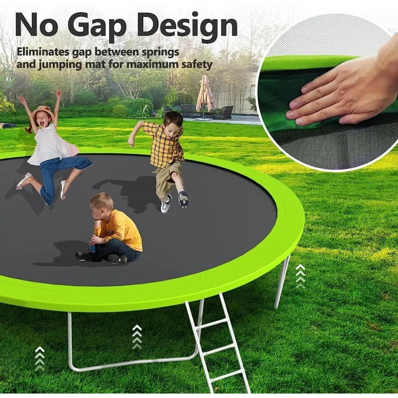 14FT Trampoline for Kids and Adults, Large Outdoor Trampoline