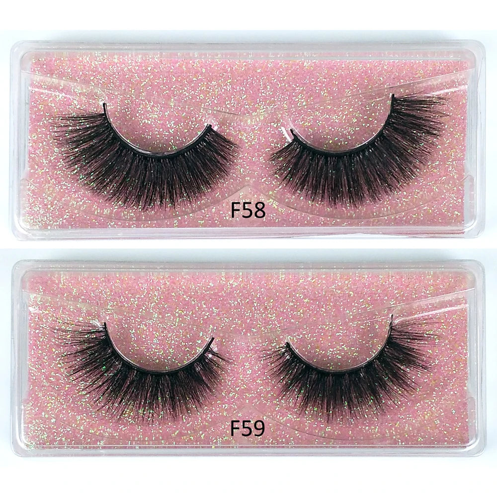 Lashes Bulk Wholesale 30/50/100/200 pcs 3d Mink Lashes Natural Mink Eyelashes Fluffy False Eyelashes