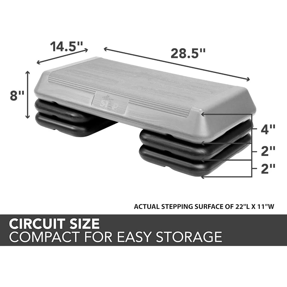 The Circuit Size Aerobic Platform,  Size Steppers for Exercise Adjustable