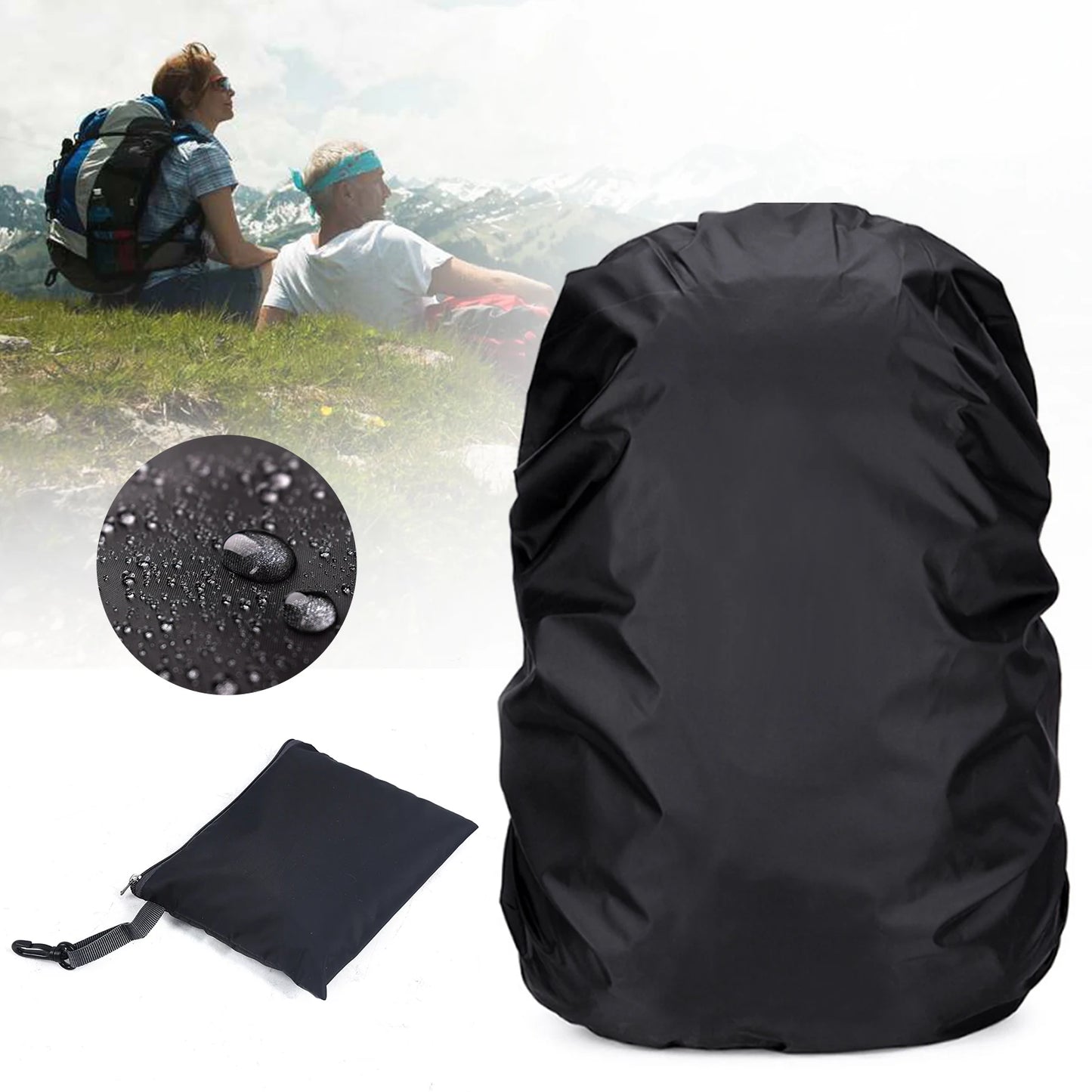 Waterproof Backpack Cover with Triple Protection -