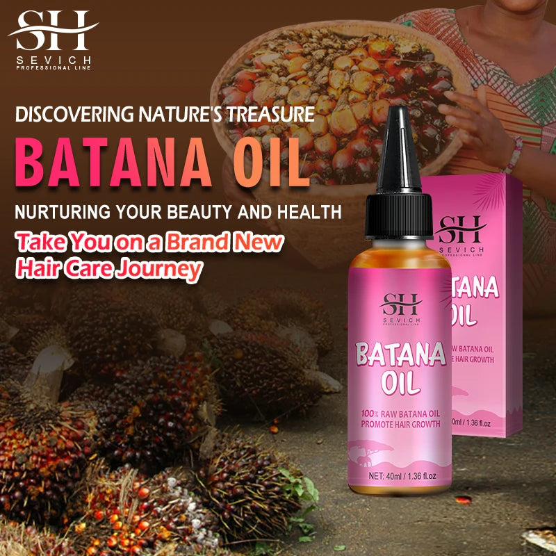 African Batana Oil Fast Hair Growth Set Fast Repair Baldness Hereditary Hair Regrowth Treatment Serum Hair Men Women